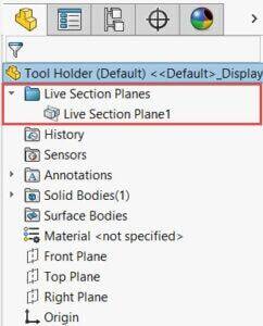 solidworks live section planes, SOLIDWORKS Reference Geometry: Live Section Planes