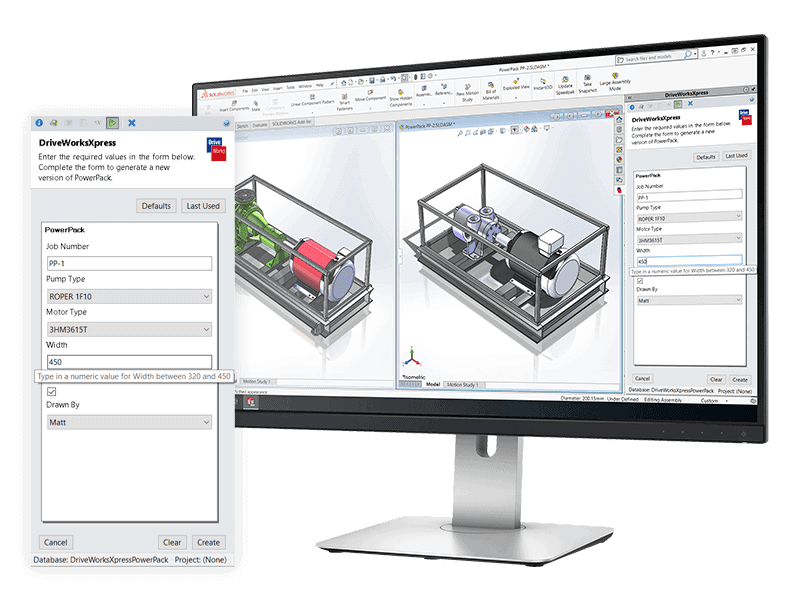 DriveWorksXpress is automation for your routine SOLIDWORKS designs